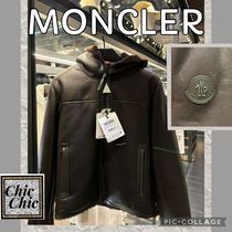 【MONCLER】 CHARNASSERE ダウンジャケット ナッパレザー