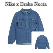 ★Nike x Drake Nocta Opal Lily Pad Denim Shirt ★ FZ3260-486