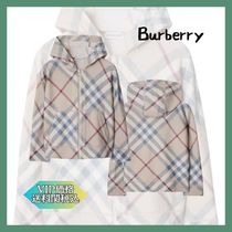 送料関税込み★Burberry☆チェック ウール ジップフーディー☆