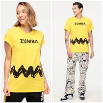 新作♪ユニセックス Zumba X Peanuts Crew Neck Tee - Yellow