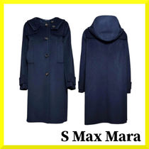 S Max Mara☆関税込☆ボタン付き バージンウール 長袖コート