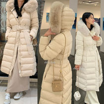 Premium Real Fox Fur 100% Belt Long  Down Coat ver.2 ★