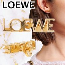 【LOEWE】ロゴ グラフィックシングルピアス ゴールド