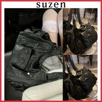 【suzen】Niyapu y2k pocket big shoulder bag