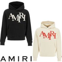 Amiri  アミリ スタッガード パーカー ロゴ フード　ポケット