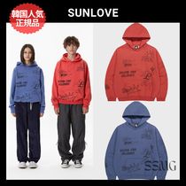 【SUNLOVE】韓国人気◆Stencil Hoodie 男女兼用