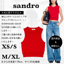 ＊人気＊ SANDRO　　フリル付き クロップドセーター