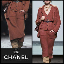 CHANEL 24/25AW LOOK40《スカート》カシミヤ/アルパカ DHL 直営