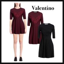 2色展開◎Valentino☆チューブドレス ニットワンピース レース