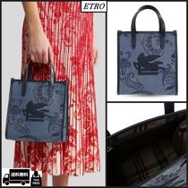 【ETRO】デニムジャカード ラブトロッター バッグ （スモール)