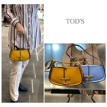 関税込★TOD'S★Tタイムレス　レザーショルダーバッグ