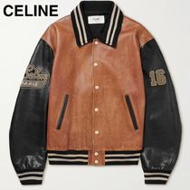 CELINE テディ オーバーサイズ レザージャケット スタジャン