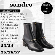 ＊人気＊  SANDRO　レザー製 アンクルブーツ