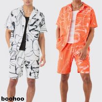 【boohoo】DOODLE プリント シャツ & ショート 上下セット