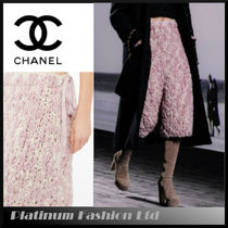 新作24/25AW【CHANEL】スカート ウール ライトピンク