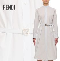 【FENDI】ポプリンシャツドレス ホワイト