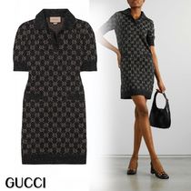 《時代を超えたエレガンス》【GUCCI】ジャカード ミニドレス