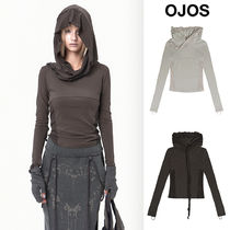 【OJOS】24FW★ Muffler Hoodie Long Sleeve