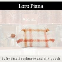 Loro Piana◆パフィー スモール カシミア&シルク ポーチ