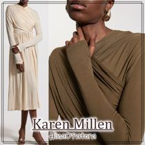 関送込*Karen Millen*ラップディテール ミダクシ ドレス