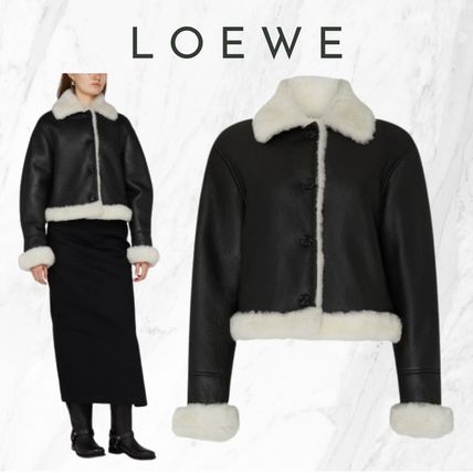 【LOEWE】関税・送料込★ブラック シアリング ジャケット