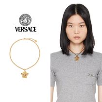 おすすめ【Versace】 ラインストーン ラ メドゥーサ ネックレス