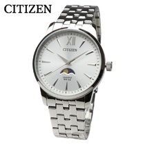 CITIZEN 腕時計 アナログ ムーンフェイズ シルバー ブレスレット