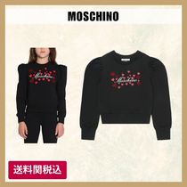 送料関税込み★MOSCHINO★キッズ  ハートロゴ スウェットシャツ