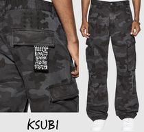 【KSUBI】fugitive cargo black camo カーゴパンツ 迷彩