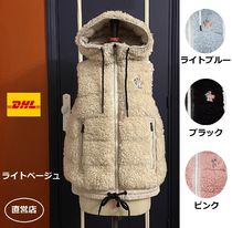 MONCLER GRENOBLE Teddyフーデッドダウンベスト 4色