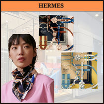 【シルク100%】HERMES カレ 70 グランドマネージュ スカーフ