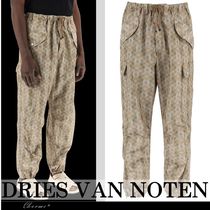 DRIES VAN NOTEN プリント ドローストリング カーゴ パンツ