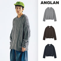 【ANGLAN】24FW★ [AG] Wool Blend Over Cable Knit