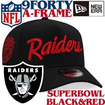 【US限定】New Era 9FORTY A-frame Las Vegas Raiders Black&Red