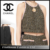 新作24/25AW【CHANEL】トップ グリッターツイード