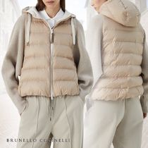 BrunelloCucinelli ニットスリーブ フード付き ダウンジャケット