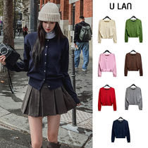 【U LAN】[U-BASIC] Allin round neck cardigan