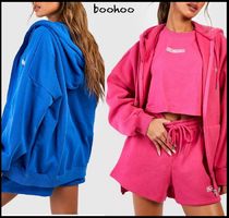 boohoo  ジップスルーパーカー ショートパンツ トラックスーツ