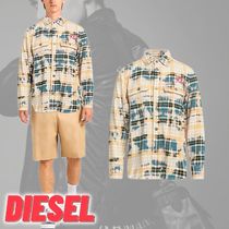 DIESEL★ロゴ チェック柄シャツ