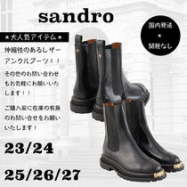 ＊人気＊  SANDRO　   ノッチドソール アンクルブーツ