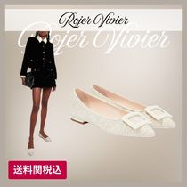 送料関税込み★RogerVivier★ツイード バレエ フラットシューズ