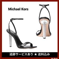 クリスタルがゴージャス【Michael Kors】バックルヒールサンダル