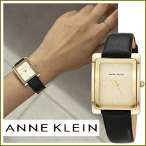 セール*ANNE KLEIN レザー本革 スクエア ウォッチ腕時計 38mm