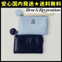 国内発送【Rest & Recreation】LOGO MINI POUCH 牛革ロゴ ポーチ