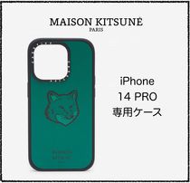 ★MAISON KITSUNE★ BOLD FOX IPHONE 14 PRO 携帯ケース 緑