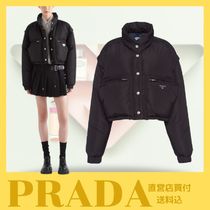 新作☆【PRADA】リナイロン製ショートダウンジャケット