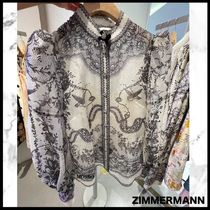 【Zimmermann】CRUSH BODY SHIRT パフショルダー シャツ