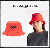 ★MAISON KITSUNE★ パファー バケット ハット 帽子 レッド