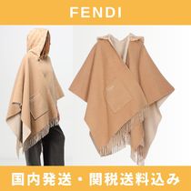 送料関税込!!　Fendi　Fendi FFロゴ フーデット ポンチョ