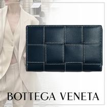 大人気 BOTTEGA VENETA◆Cassette レザー ラウンドジップ 財布